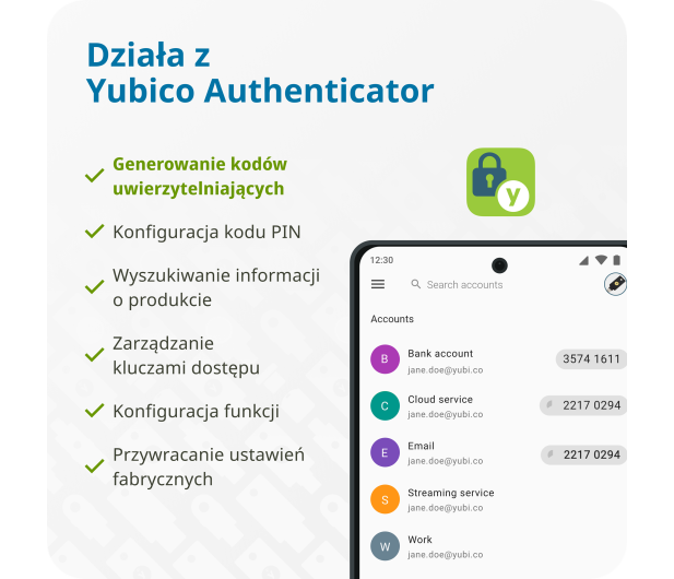 Yubico Yubikey 5C NFC - Retail 1 Pack - 1568976 - zdjęcie 7
